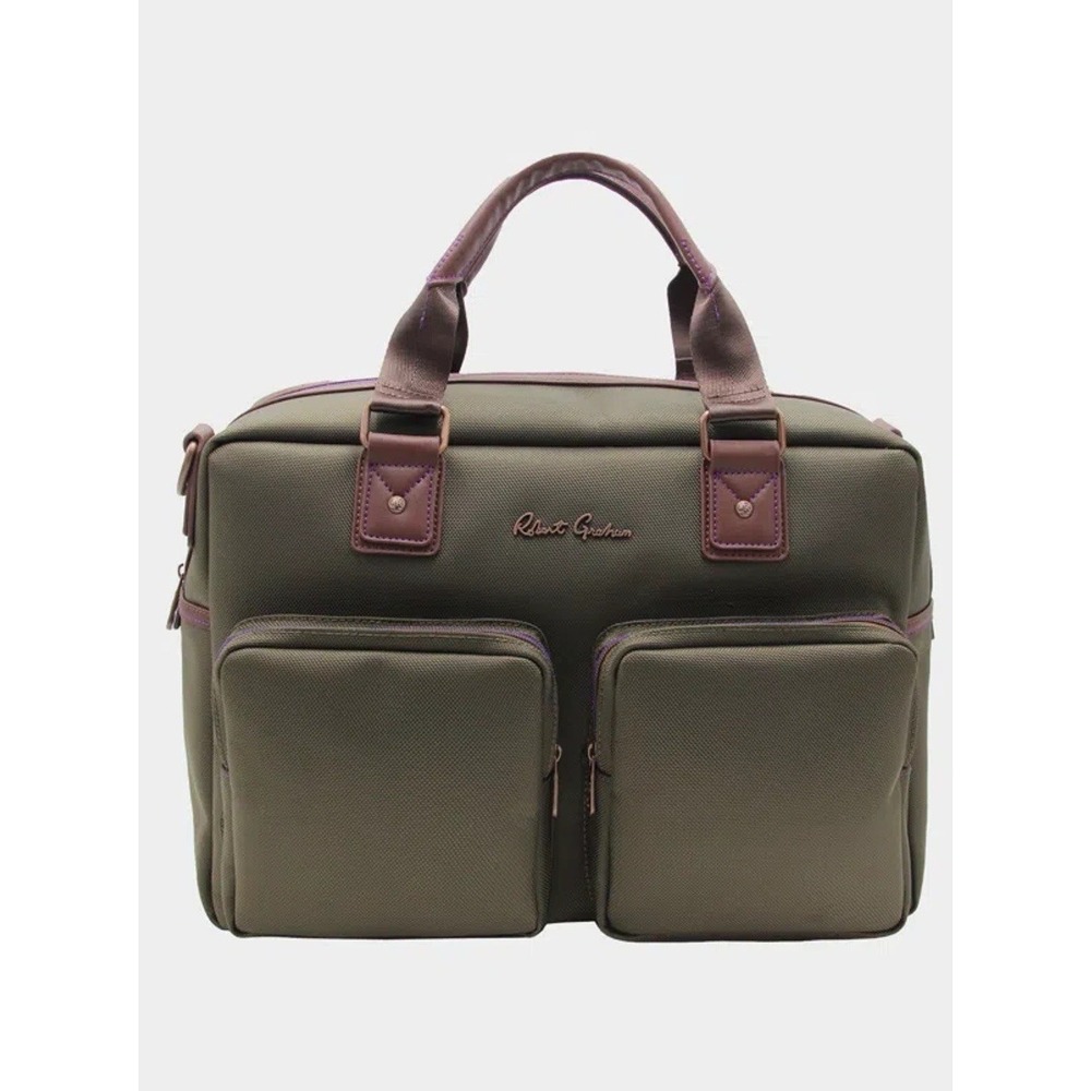 NWOT Robert Graham "The Jetsetter" In Olive Duffel Travel Bag MSRP‎ $298 Retired